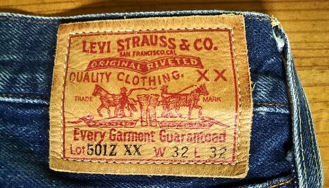 LEVI'S 501ZXX　1954 zipper model Leather label