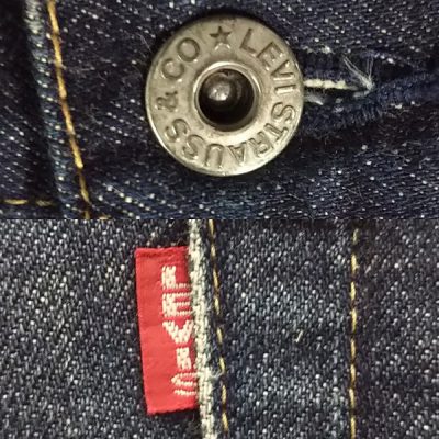 LVC 1990s Levi's 702 ”30s reprint” 140th anniversary Donut Button And Big E "Red Tab"