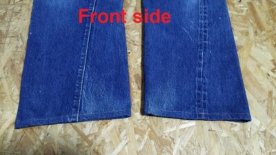 Hem "front" - 80s Levi's501. Made in USA. W28 L30. Made in 1983.