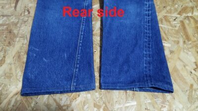 Hem "back" - 80s Levi's501. Made in USA. W28 L30. Made in 1983.