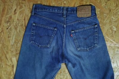 Back pocket - 80s Levi's501. Made in USA. W28 L30. Made in 1983.